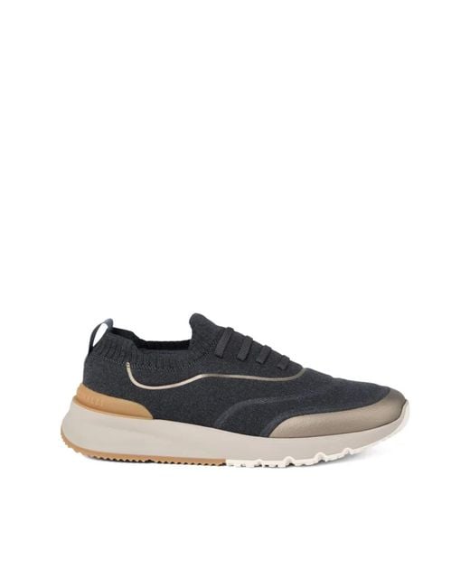 Brunello Cucinelli Blue Sneakers for men