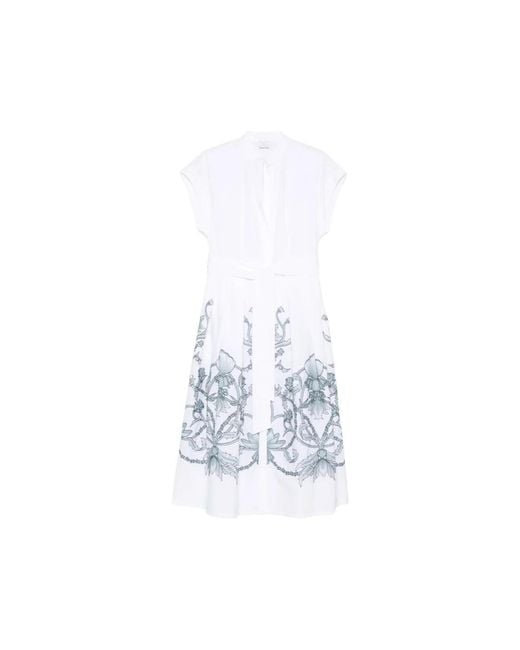 Eleventy White Midi Dresses