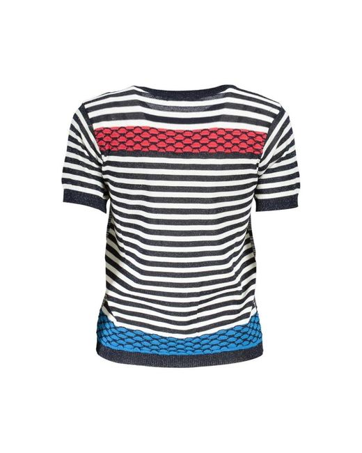 Desigual Blue Round-Neck Knitwear