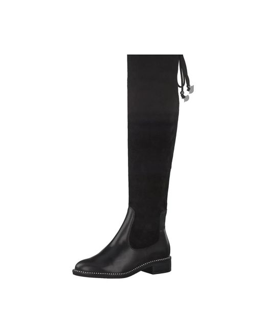 Tamaris Black Over-Knee Boots