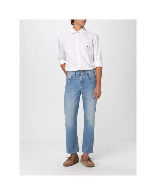 Brunello Cucinelli Blue Slim-Fit Jeans for men
