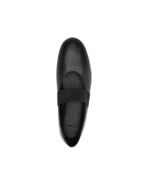Co. Elastische Ballerina Flat in het Black