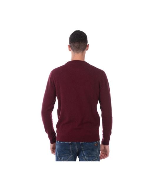 Daniele Alessandrini Red Round-Neck Knitwear for men