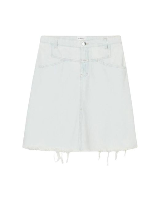 Closed White Denim Skirts