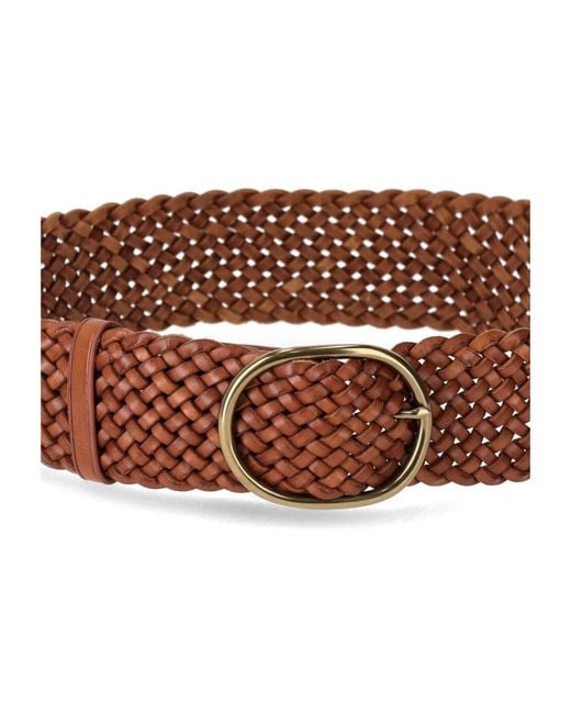 Dragon Diffusion Accessoires ,Bruin ,Leer Gevlochten Leren Handtas in het Brown
