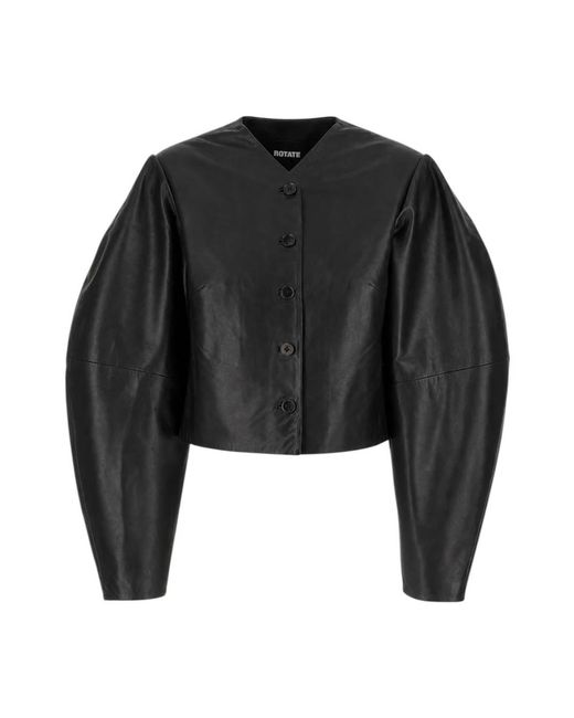 ROTATE BIRGER CHRISTENSEN Black Leather Jackets