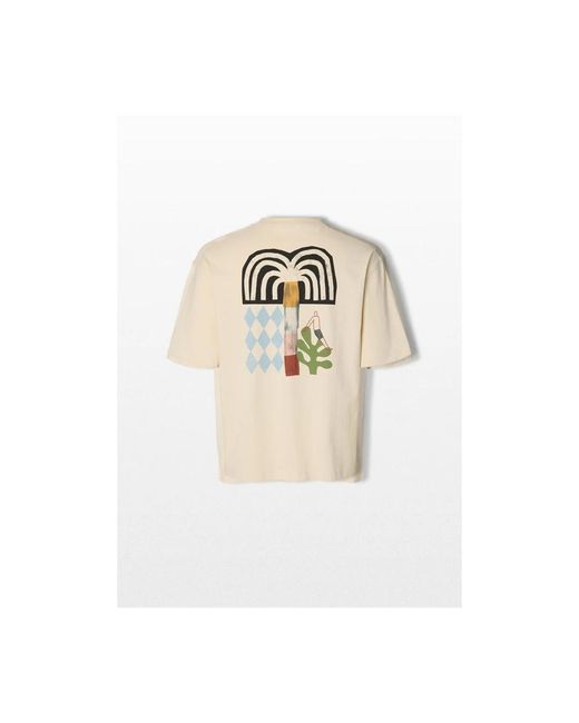 SELECTED Tops ,T-Shirts in het Natural voor heren