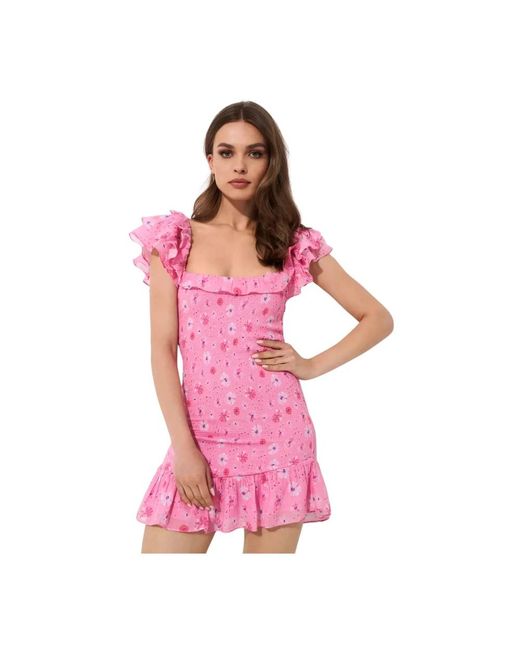 strapless open back dress Jana Light Pink Mini Dress