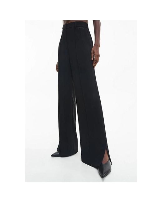 Calvin Klein Black Wide Trousers