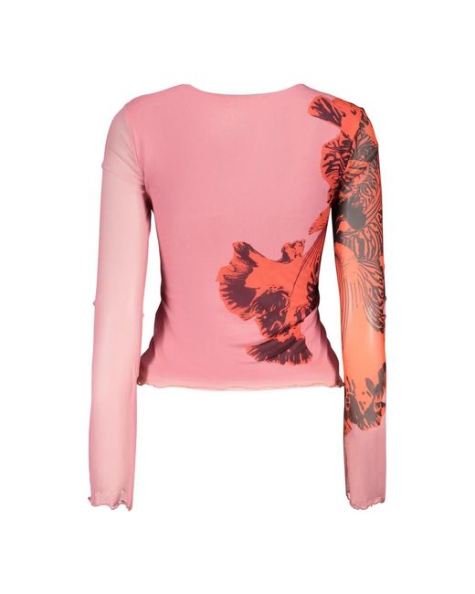 Desigual Red Rosa Viscosa T