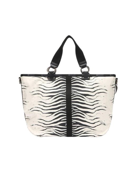 Roberto Cavalli Metallic Tote Bags