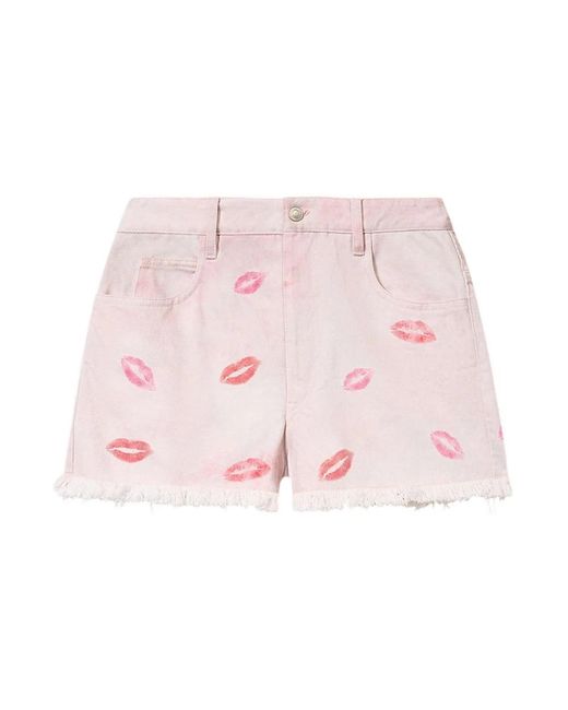 Isabel Marant Pink Denim Shorts