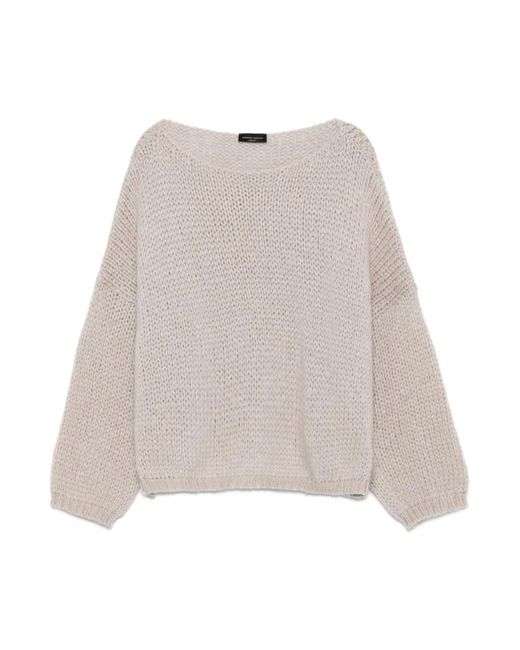 Roberto Collina Natural Round-Neck Knitwear