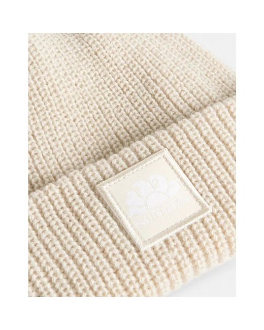 Sundek Rippstrick-Mütze in Natural für Herren