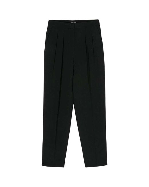Giorgio Armani Straight Trousers in het Black