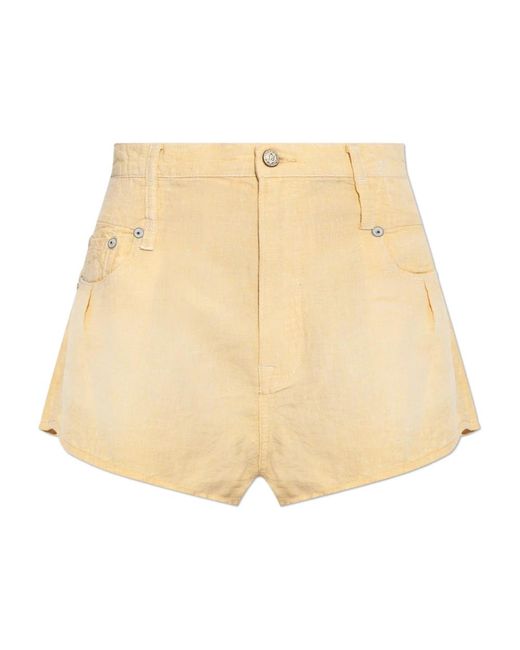 Short Shorts R13 en coloris Natural