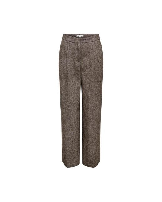 ONLY Brown Wide Trousers