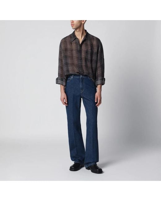 Our Legacy Blue Wide Jeans for men