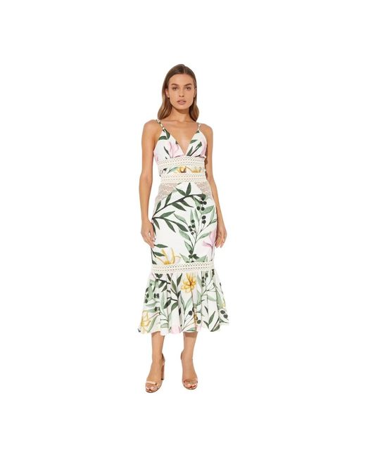 PATBO Midi Dresses in het Metallic