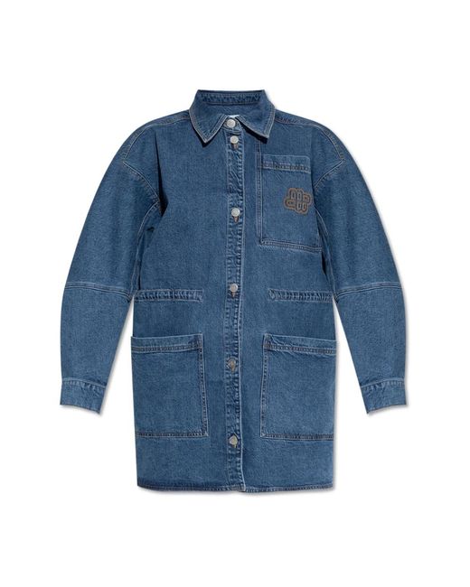 Munthe Jassen ,Blauw ,Denim Denim Jack Prickly in het Blue
