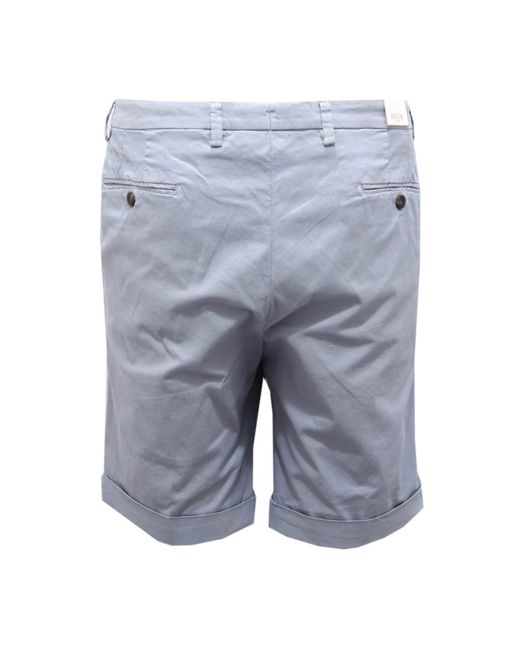 BRIGLIA Leichte Baumwoll-Bermuda-Shorts in Blue für Herren