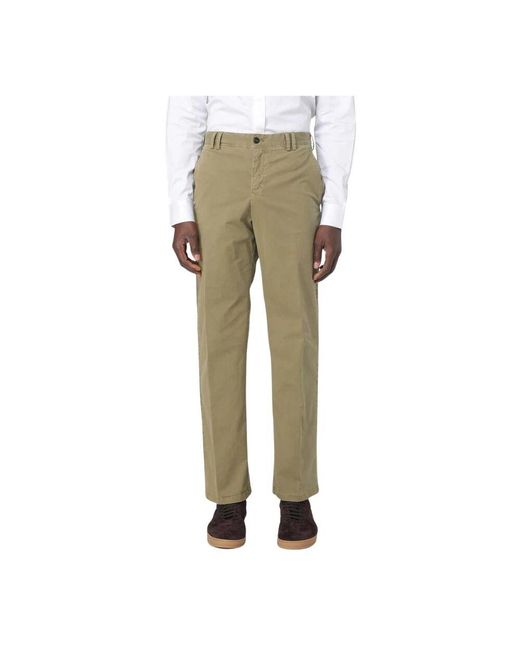 PT Torino Grüne Baumwoll-Twill-Hose Herren in Natural für Herren