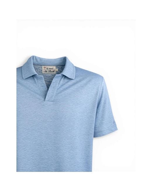 Mc2 Saint Barth Blue Polo Shirts for men
