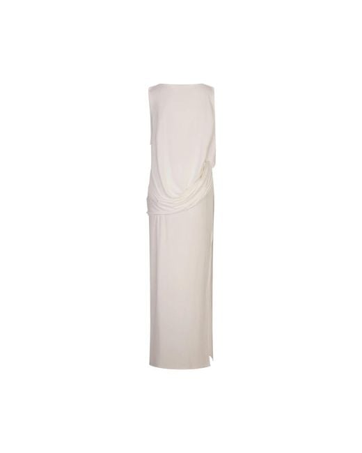Jacquemus Witte Jurken Met Viscose En Elastaan in het White