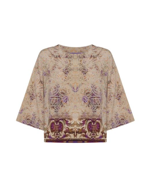 Pierre Louis Mascia Brown Blouses