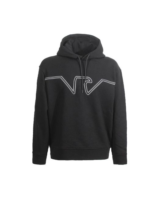 Hoodies di Emporio Armani in Black da Uomo
