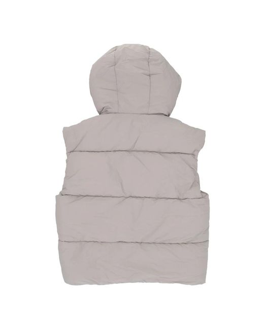 Karlkani Jassen ,Grijs ,Polyester Handtekening Puffer Vest Met Verstelbare Capuchon in het Gray voor heren