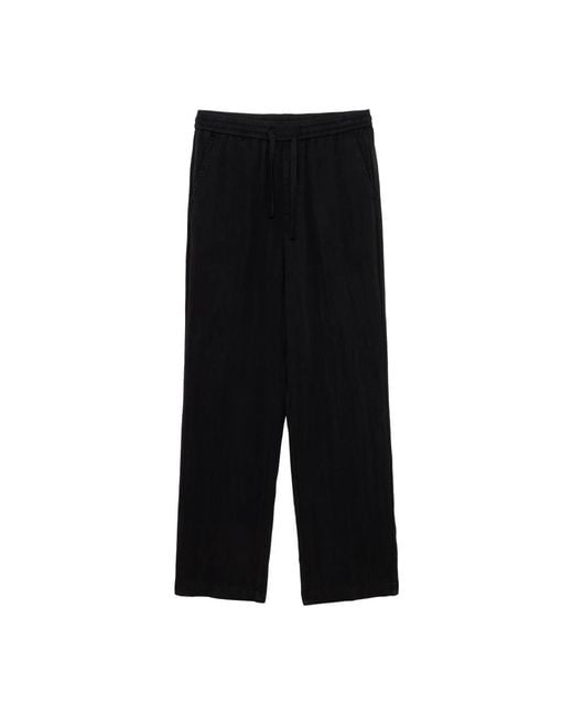 Gianni Lupo Black Wide Trousers for men