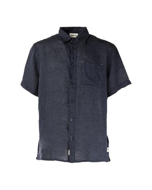 Short Sleeve Shirts di Gas in Blue da Uomo