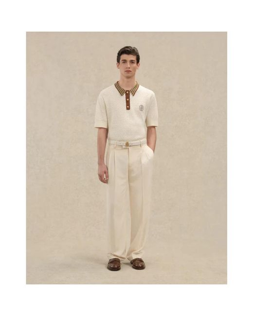 Drole de Monsieur White Polo Shirts for men