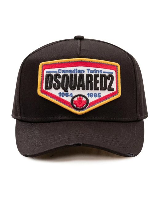 DSquared² Logo Baseball Cap in het Black voor heren