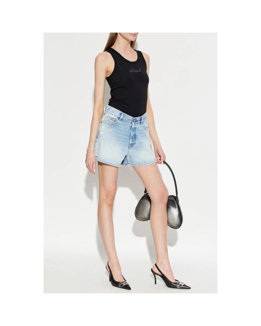 DIESEL Blue Denim Shorts