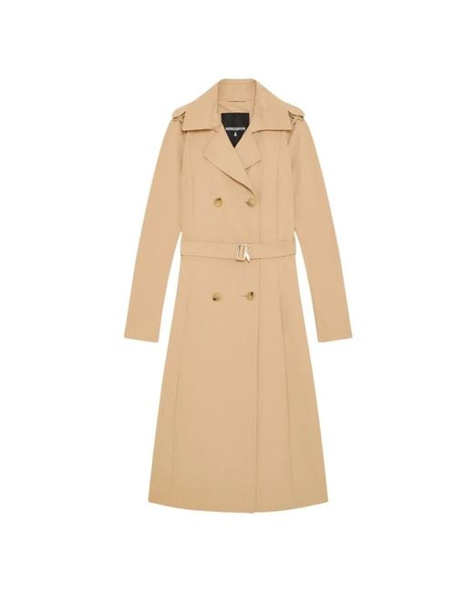 Belted Coats Patrizia Pepe en coloris Natural