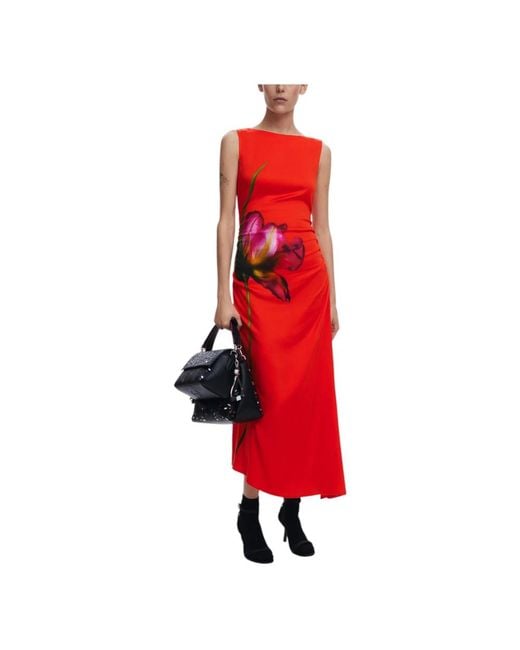 Desigual Red Midi Dresses