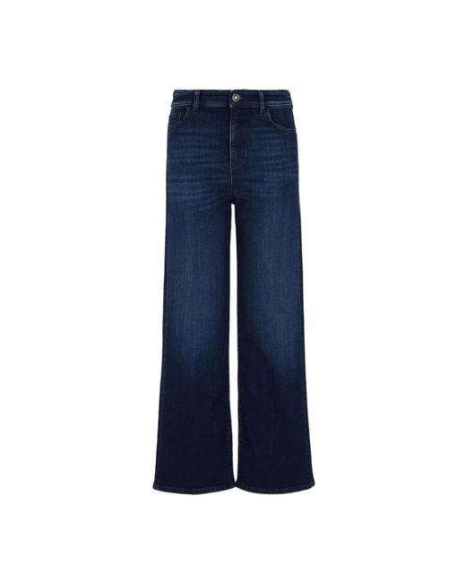 Emporio Armani Blue Wide Jeans