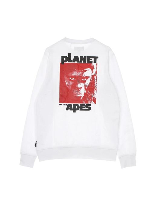 Element Hoodies & Sweatvesten ,Wit ,Katoen Dominion Crewneck Sweatshirt Wit in het White voor heren