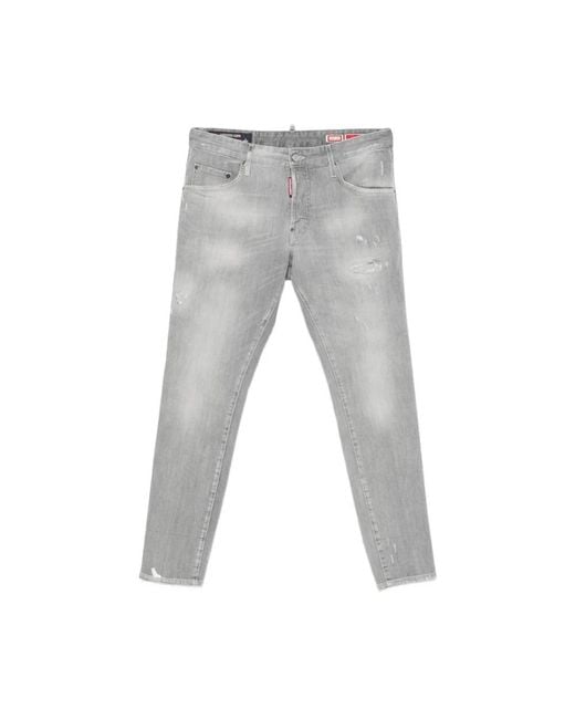 DSquared² Gray Slim Fit Jeans for men