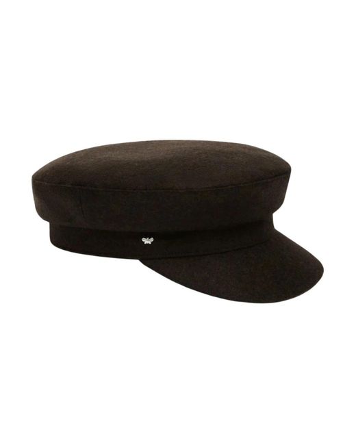 Weekend by Maxmara Black Nautischer Stil Angora Hut Mit Logo