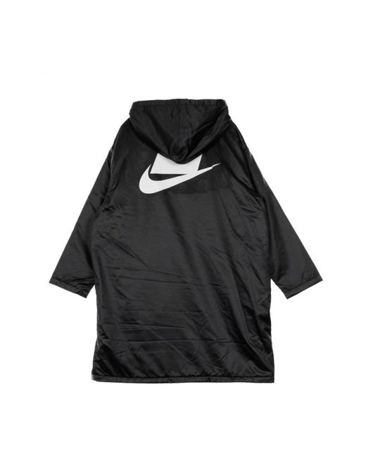 Nike Fitness ,Zwart ,Polyester Sportieve Lange Parka in het Black