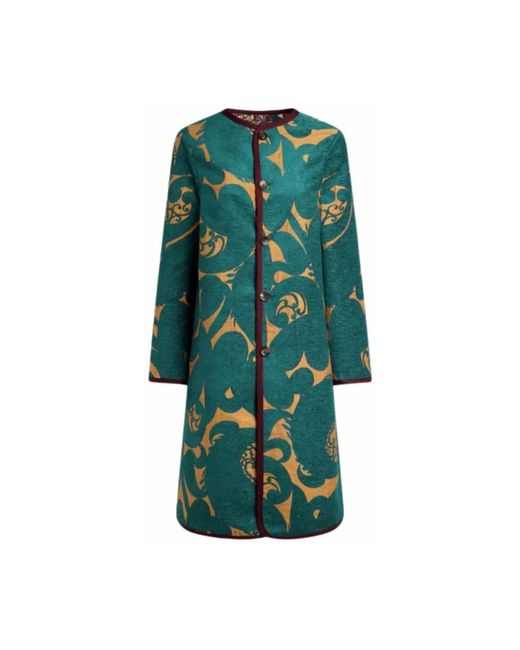 Etro Jassen ,Veelkleurig ,Single-Breasted Coats in het Green