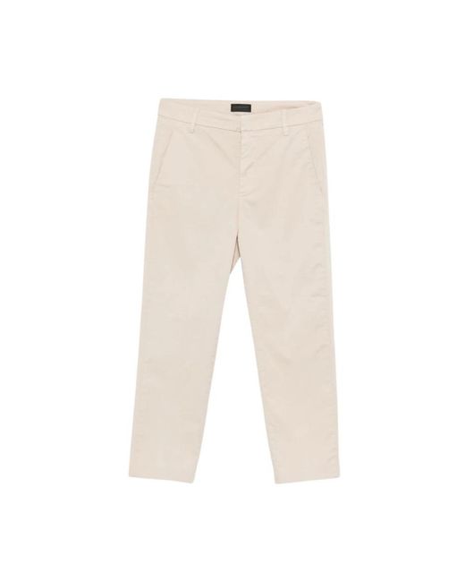 Dondup Cropped Broek in het Natural