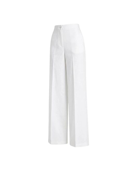 Pinko White Wide Trousers