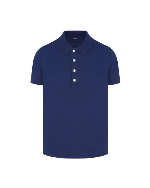 Balmain Blue Polo Shirts for men