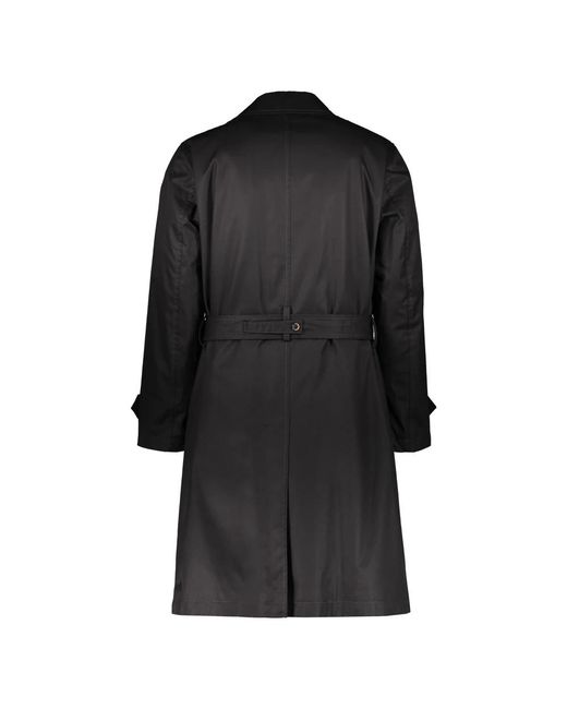 Belted Coats Herno de hombre de color Black