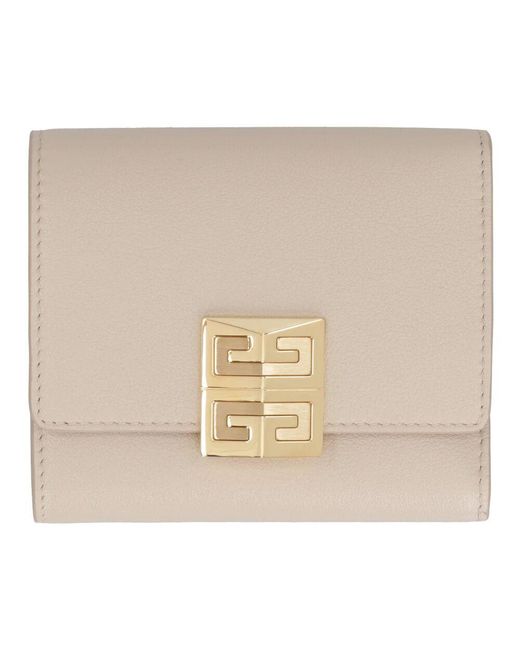 Givenchy Natural Lederbrieftasche Mit Klappverschluss