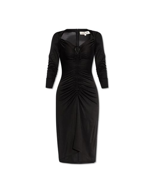 Vestido aurelie Diane von Furstenberg de color Black